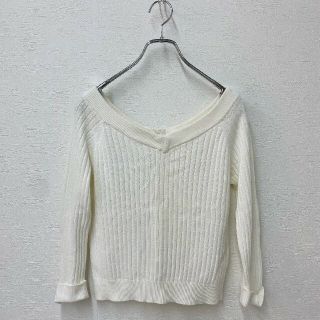 ミッシュマッシュ(MISCH MASCH)の《SALE》 【MISCH MASCH】七分丈ニット ホワイト M(ニット/セーター)