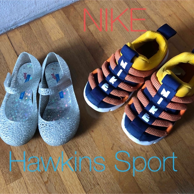 NIKE(ナイキ)の送料込み❗️17cm   NIKE スニーカー　&サンダル　セット キッズ/ベビー/マタニティのキッズ靴/シューズ(15cm~)(スニーカー)の商品写真