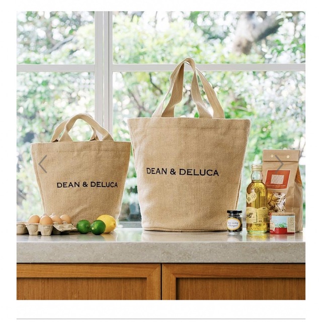 DEAN & DELUCA(ディーンアンドデルーカ)のDEAN&DELUCA ジュートマーケットトートバッグLサイズ レディースのバッグ(トートバッグ)の商品写真