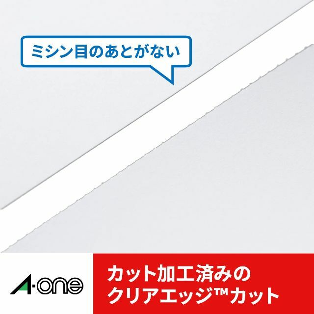 100枚分　両面クリアエッジ　マルチカード　＊HAPPY　SMILE＊'s　フチまで印刷　エーワン　の通販　by　名刺　厚口　shop｜ラクマ