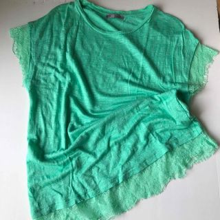 ザラ(ZARA)のZARA ザラ　summer knit【used】(カットソー(半袖/袖なし))