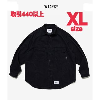 ダブルタップス(W)taps)のWTAPS 2023SS WCPO LS DENIM BLACK XLサイズ(シャツ)