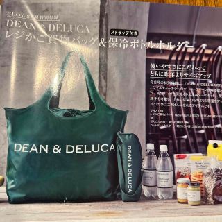 ディーンアンドデルーカ(DEAN & DELUCA)のDEAN & DELUCA　レジかご買い物バッグ＋保冷ボトルケース(エコバッグ)