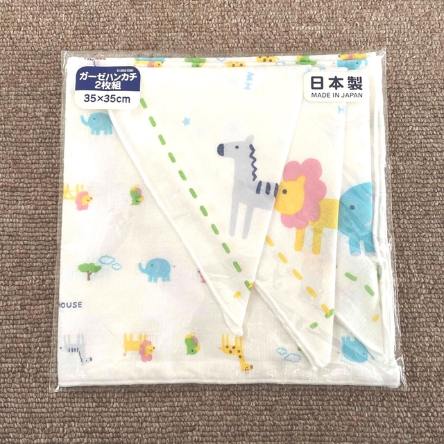 再入荷】 日本製 MIKI HOUSE ガーゼハンカチ ハンカチ