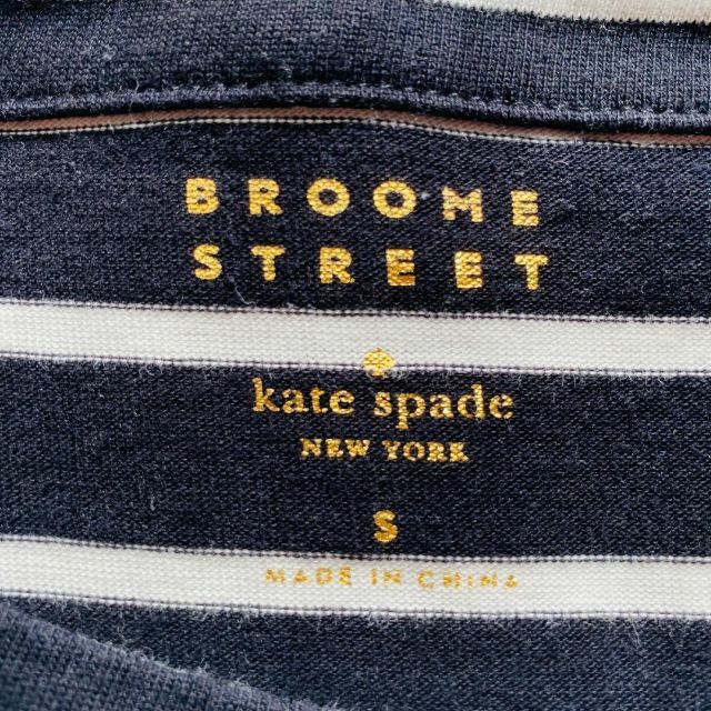 kate spade new york(ケイトスペードニューヨーク)のケイトスペード　レディース　ボーダー　カットソー　ボートネック レディースのトップス(Tシャツ(長袖/七分))の商品写真