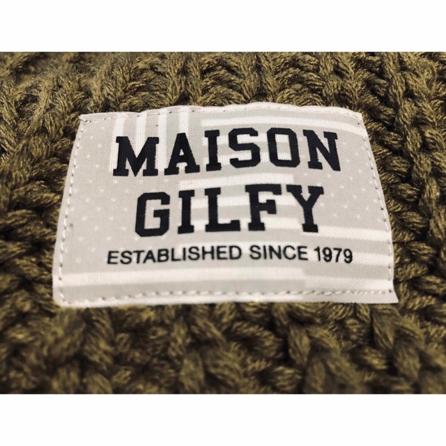GILFY(ギルフィー)のギャル♡ブランド【MAISON GILFY】マイソンギルフィー ニット帽 レディースの帽子(ニット帽/ビーニー)の商品写真
