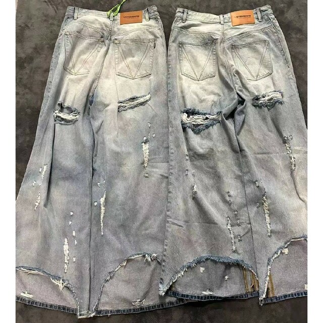 登坂広臣愛用 vetements destroyed baggy jeans-hybridautomotive.com