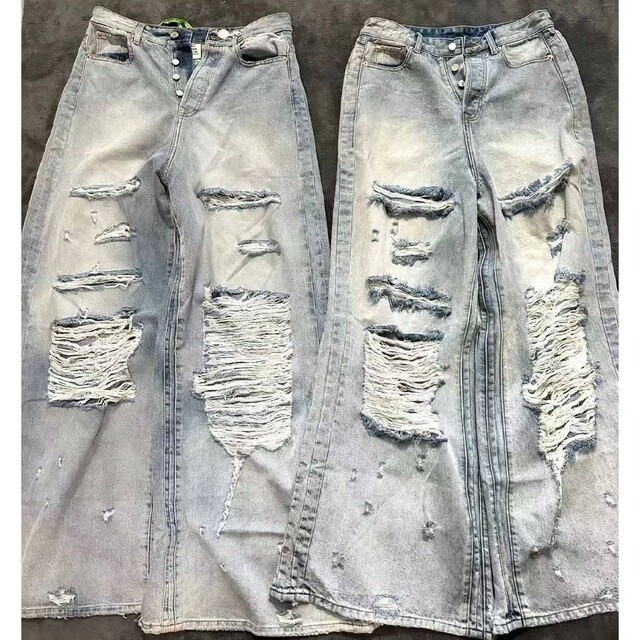 登坂広臣愛用 vetements destroyed baggy jeans-hybridautomotive.com