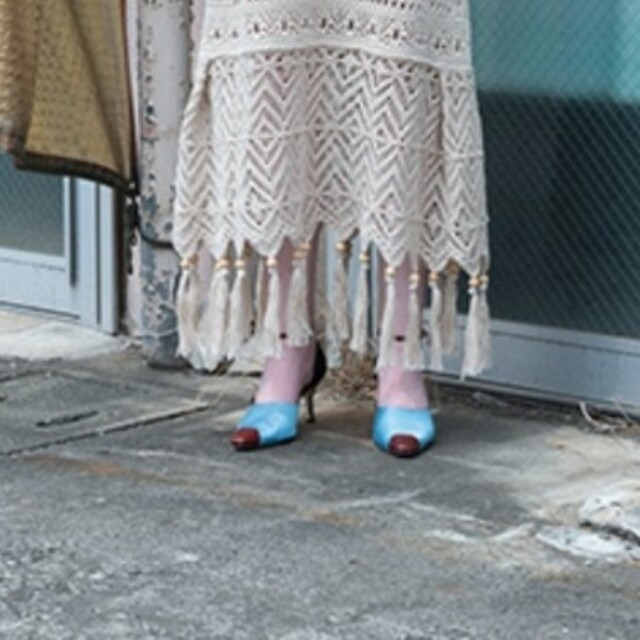 mame(マメ)のmame kurogouchi 2018ss アンクルストラップサンダル レディースの靴/シューズ(ハイヒール/パンプス)の商品写真