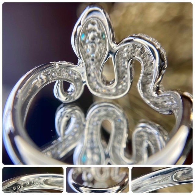『専用です』天然パライバトルマリン ダイヤモンド 計1.38ct GRJブラジル レディースのアクセサリー(リング(指輪))の商品写真