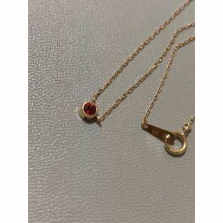 cui-cui - cuicui K18YG 誕生石 一粒ガーネット ネックレスの通販 by
