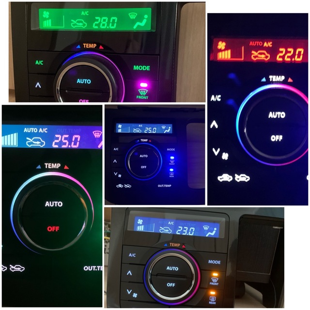 スズキ - エアコンスイッチパネル A/Cスイッチ LED打ち替え品 6 スズキ - エアコンスイッチパネル A/Cスイッチ LED打ち替え品 6