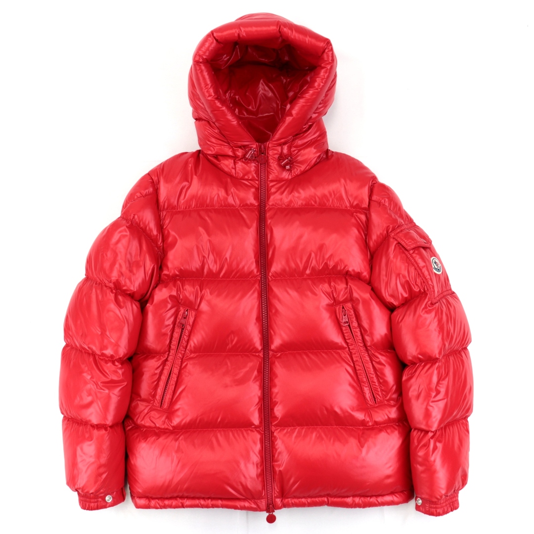 MONCLER - 美品 モンクレール ECRINS ダウンジャケット メンズ ナイロン 赤 1 ロゴワッペン 国内正規 MONCLER