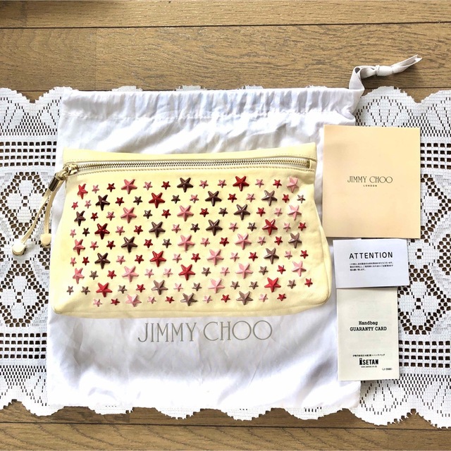 JIMMY CHOO クラッチバック ゼナ レザー