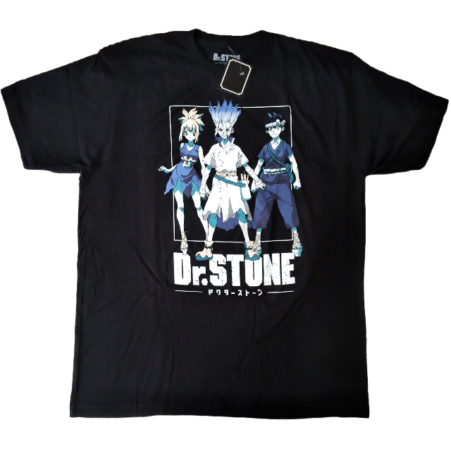 Dr.STONE　Tシャツ　XLサイズ　黒　ドクターストーン　アニメTシャツ *