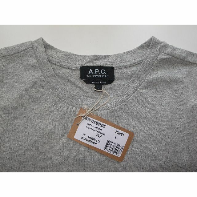 APC　item Tシャツ sizeL grey 20SS 1