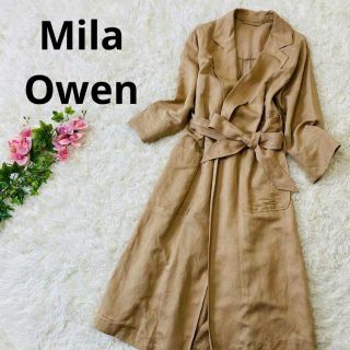 ミラオーウェン(Mila Owen)のMila Owen　レディース　上質　スプリング　リネン　コート　レーヨン(トレンチコート)