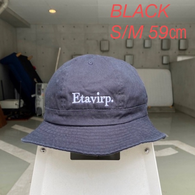 【BLACK】　Etavirp Logo Bucket Hat. S/Mハット