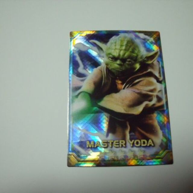 スターウォーズ■YODA　ヨーダ　ハリウッド映画　トレーディングカード　キラキラ エンタメ/ホビーのトレーディングカード(その他)の商品写真