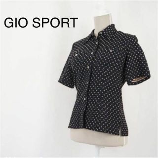 ジオスポーツ(GIO SPORT)のGIO SPORT　ジオスポーツ 　レディース　ブラック　花柄　刺繍(シャツ/ブラウス(半袖/袖なし))