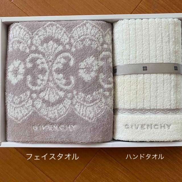 GIVENCHY(ジバンシィ)のジバンシー　フェイスハンドタオルセット インテリア/住まい/日用品の日用品/生活雑貨/旅行(タオル/バス用品)の商品写真