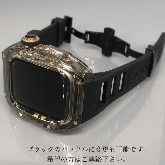 bbクリア☆アップルウォッチバンド ラバーベルト カバー Apple Watchの
