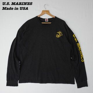 ミリタリー(MILITARY)のU.S. MARINES L/S T-shirts 2000s XL T180(Tシャツ/カットソー(七分/長袖))