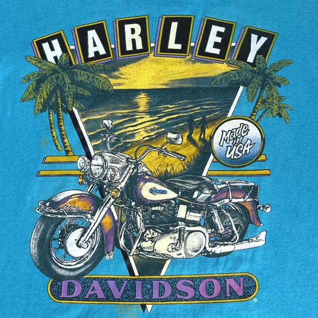 メンズレア 90s USA製 3D Harley-Davidson ハーレー　Tシャツ
