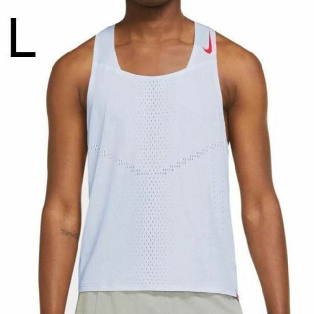 NIKE - Lサイズ NIKE エアロスイフト タンクトップ 水色 シングレット