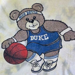 レア 90s USA製 DUKE大学 バスケ マスコット BLUE DEVILS(Tシャツ/カットソー(半袖/袖なし))