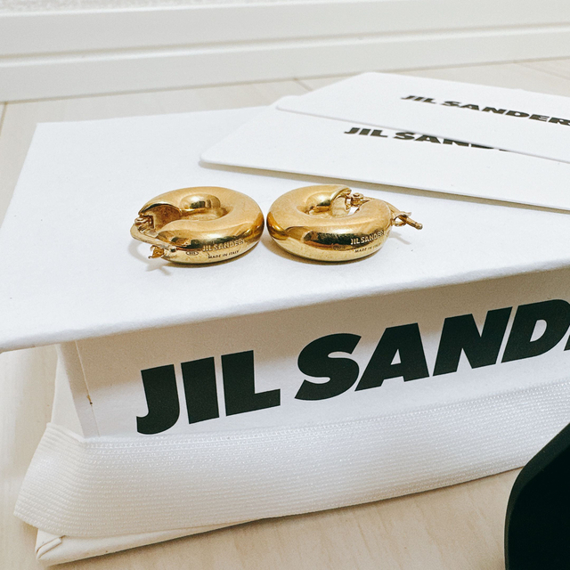 レディース JIL SANDER ジルサンダー フープピアス ゴールド