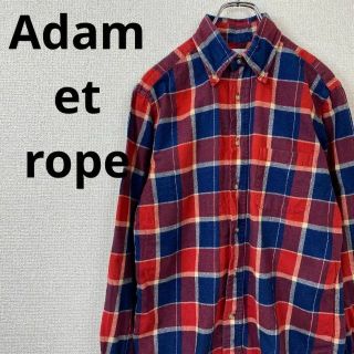 アダムエロペ(AER ADAM ET ROPE)のAdam et rope 　アダムエロペ　メンズ　M　チェック　シャツ(シャツ)