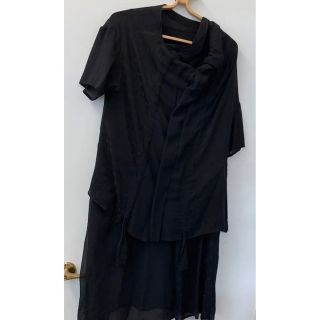 ヨウジヤマモト 半袖 マキシワンピース/ロングワンピース(レディース