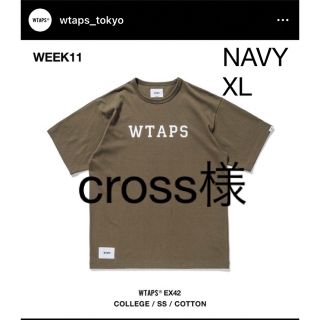WTAPS 21SS COLLEGE SS ネイビー L | angeloawards.com