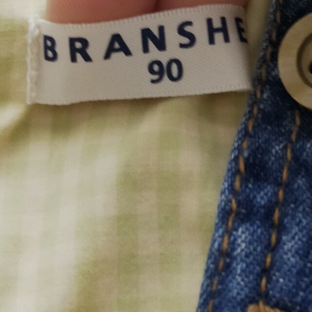 Branshes(ブランシェス)のBRANSHES デニムスカート 90 キッズ/ベビー/マタニティのキッズ服女の子用(90cm~)(スカート)の商品写真