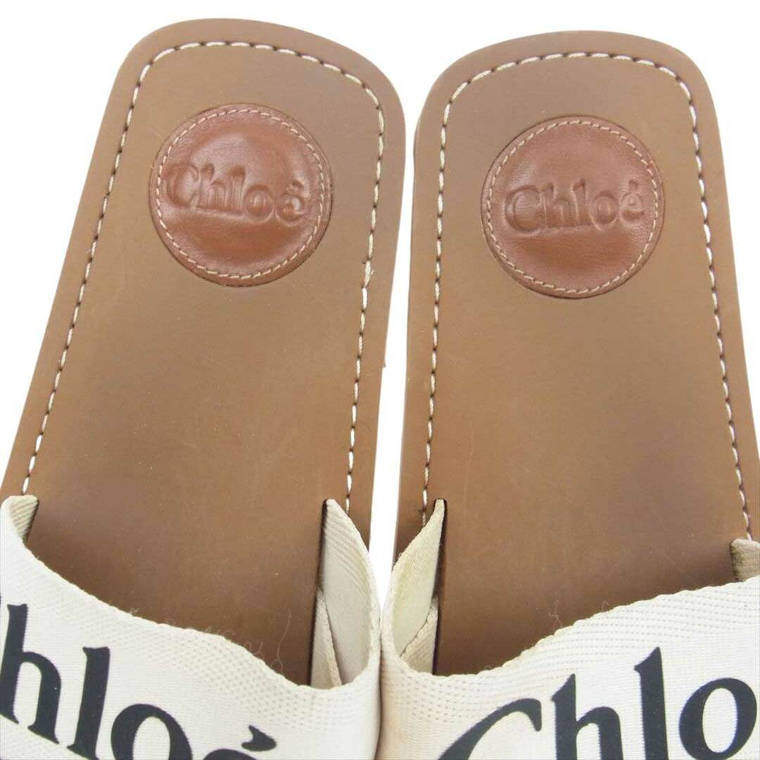 Chloe(クロエ)のChloe クロエ サンダル ロゴ サンダル 38【中古】 レディースの靴/シューズ(サンダル)の商品写真