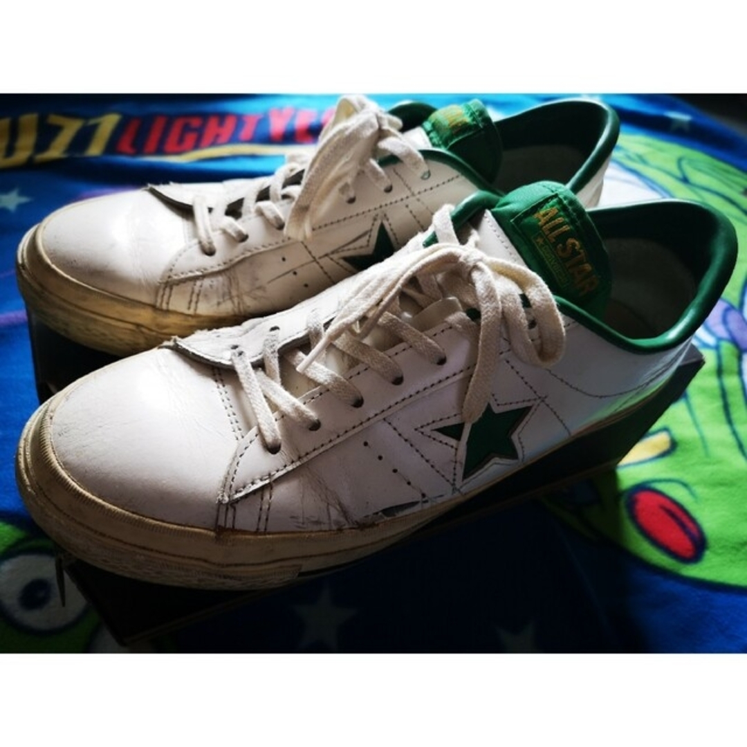 スニーカー【☀️】CONVERSE ONE STAR OX WHITE/GREEN