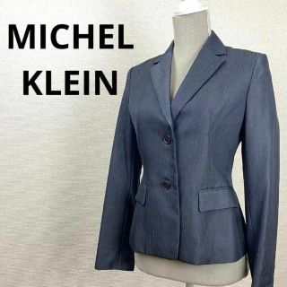 ミッシェルクラン(MICHEL KLEIN)のMICHEL KLEIN　ミッシェルクラン　レディース　ストライプ　ジャケット(テーラードジャケット)