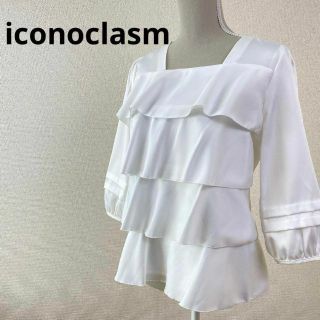 iconoclasm 　レディース　9R　ホワイト　ブラウスホワイト系(Tシャツ(長袖/七分))