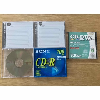 ソニー(SONY)のCD-R （sony,Victor,TDK）4枚 CD-RW 1枚(その他)