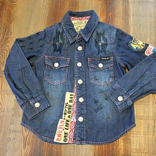 ジャンクストアー(JUNK STORE)の新品未使用 JUNK STORE ジャンクストア デニムシャツ 110(Tシャツ/カットソー)