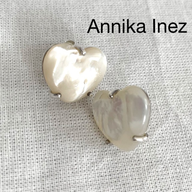 IENA【Annika Inez/アニカイネズ】GEMハートスタッズピアス-