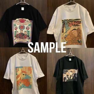 美品 T-pablow ファッキングオーサム Tシャツ FUCKING 浮世絵 TEE