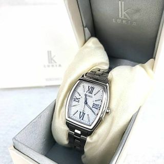 ☆【 箱付美品】SEIKO ルキア ピンク文字盤 トノー ローマインデックス