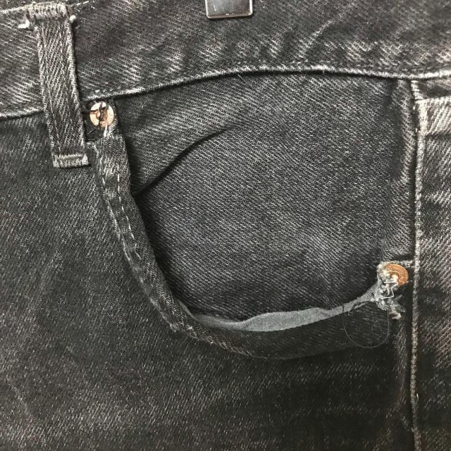 Levi's - 38×36 Levi's 501 米国製 サルファー染め ブラックデニムの