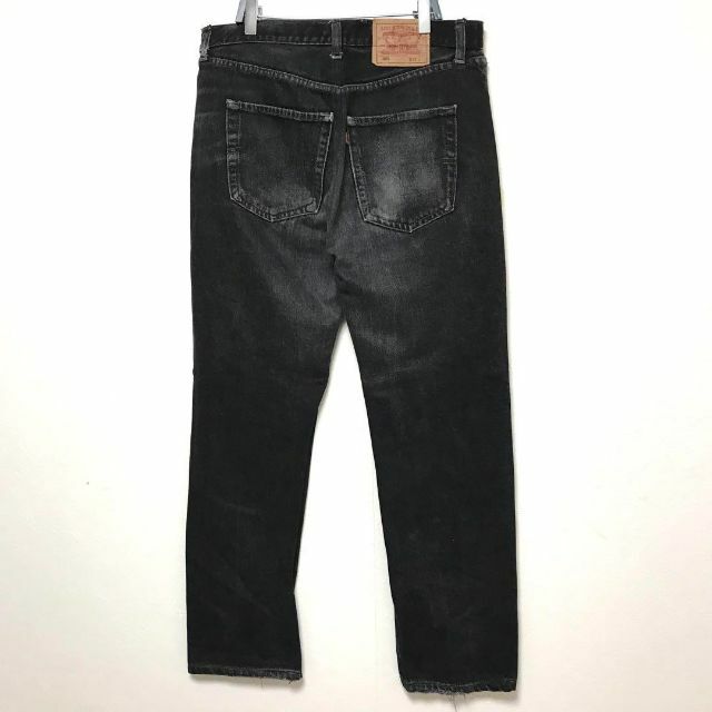 38×36 Levi’s 501 米国製 サルファー染め ブラックデニム