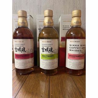 宮城峡蒸留所限定3種　シングルモルト宮城峡2種&シングルカフェグレン　500ml