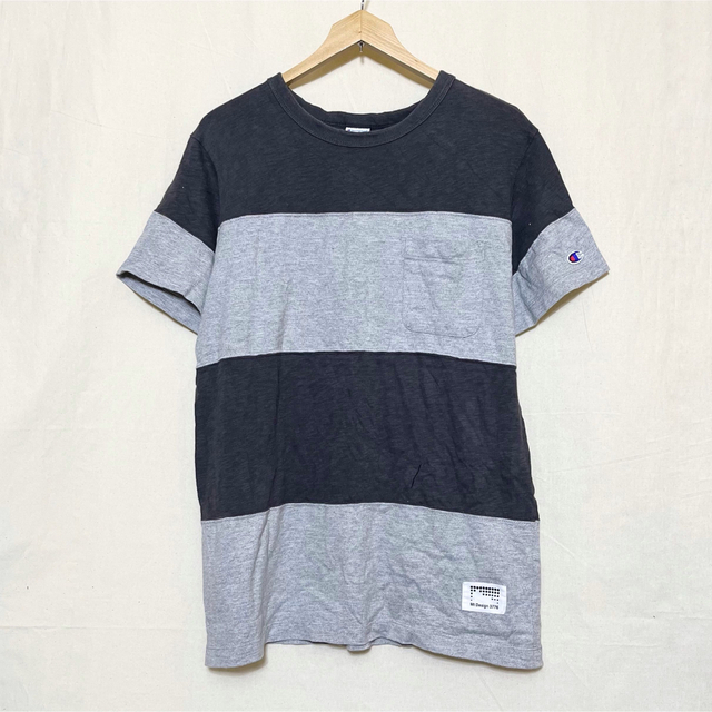 Champion(チャンピオン)のChampion(USA)コットンボーダーポケットTシャツ メンズのトップス(Tシャツ/カットソー(半袖/袖なし))の商品写真