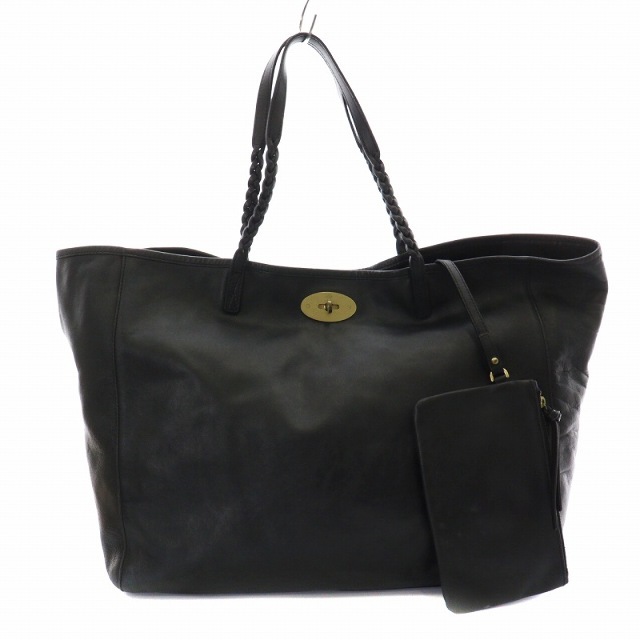 32cmマチマルベリー MEDIUM DORSET TOTE トートバッグ レザー 黒