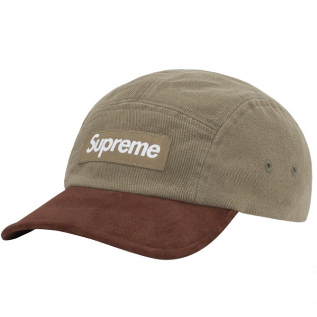 新品 supreme Suede Visor Camp Cap Light